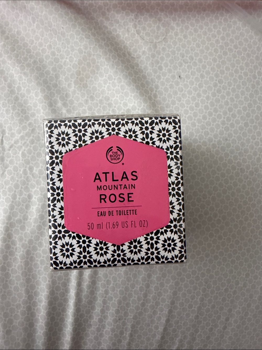 Discontinued The Body Shop Atlas Mountain Rose - Pink & Black Decorative Box